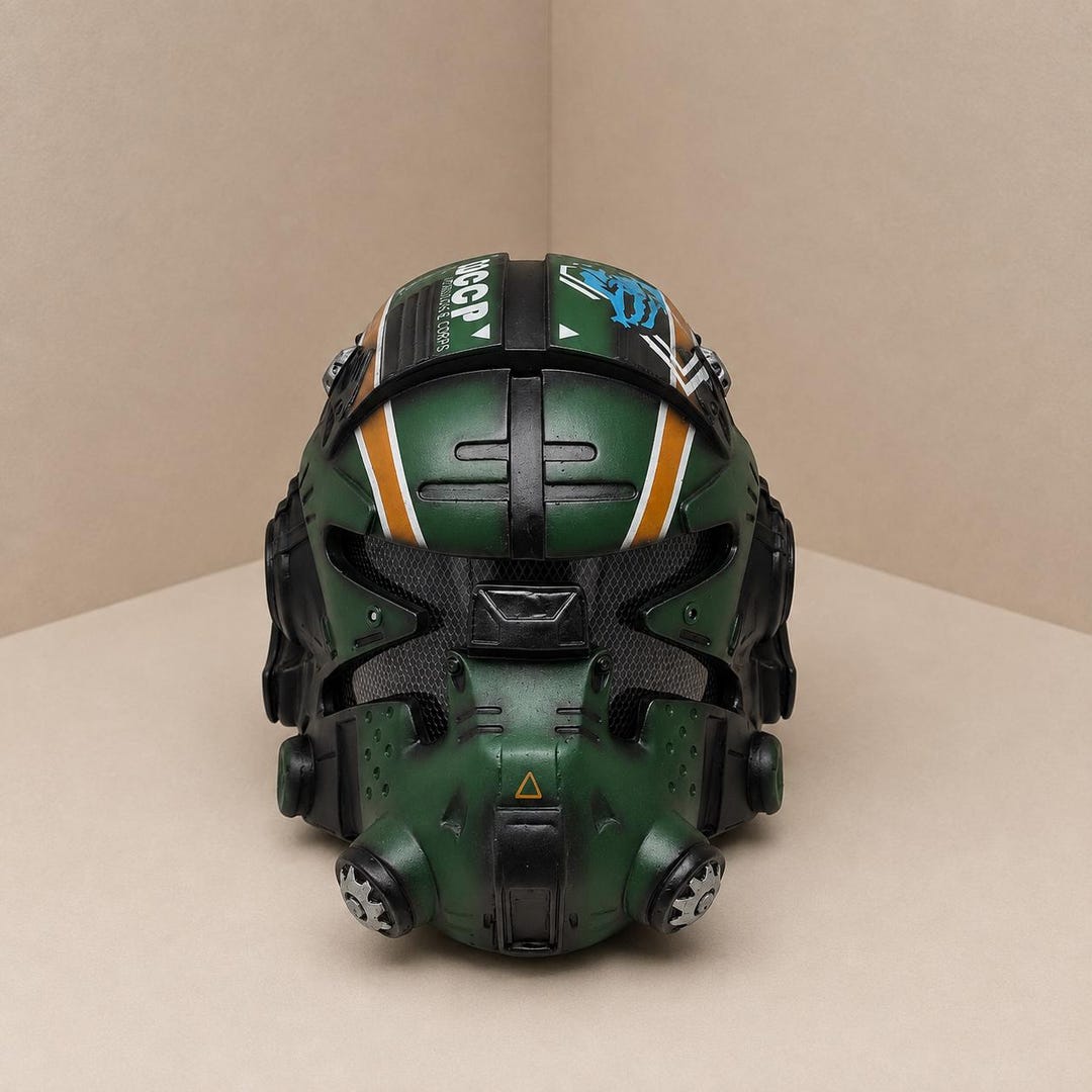 Titanfall 2 Pilot Helmet — Frontier Combat Helmet, Handmade Sci-Fi Armor
