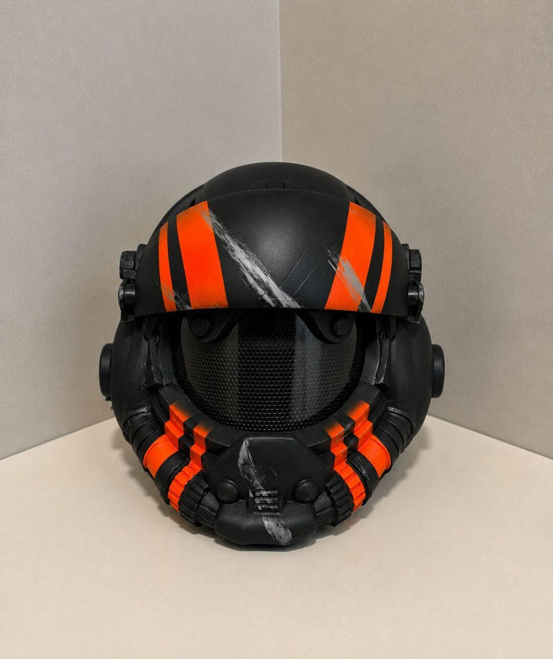 Viper Retro Sci-Fi Pilot Helmet — Squadron Stripe Edition