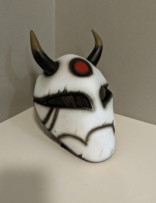 Oni Kabuki Horror Mask — Handmade Demon Face Mask for Cosplay & Halloween