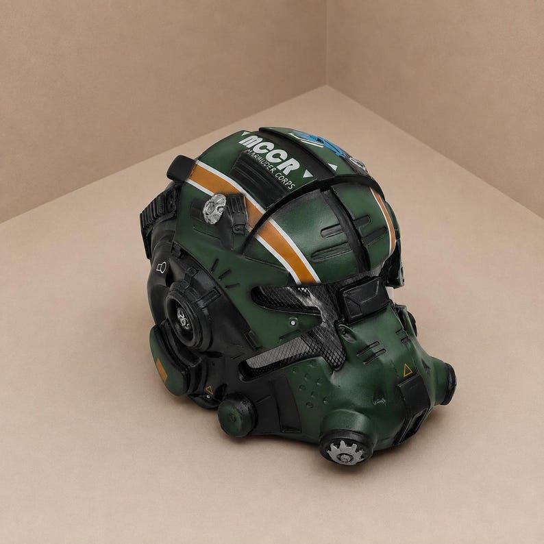 Titanfall 2 Pilot Helmet — Frontier Combat Helmet, Handmade Sci-Fi Armor