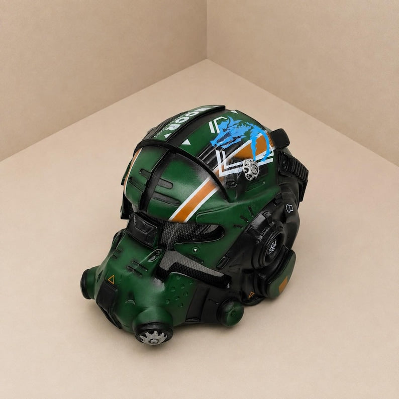Titanfall 2 Pilot Helmet — Frontier Combat Helmet, Handmade Sci-Fi Armor