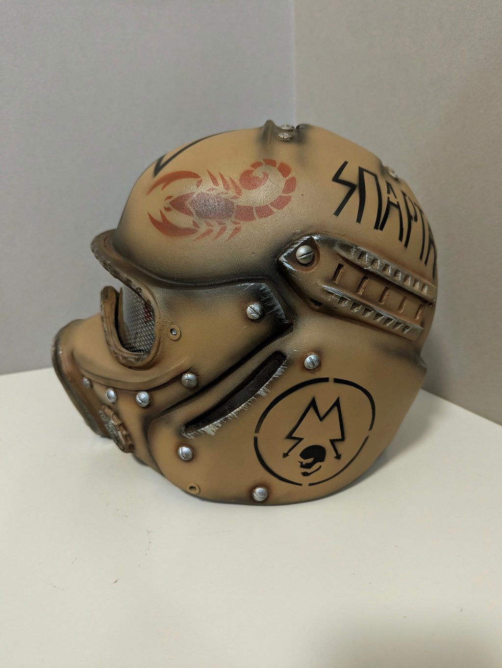 Metro 2033 Ranger Helmet — Desert Scorpion Edition, Handmade Post-Apocalyptic Cosplay Helmet