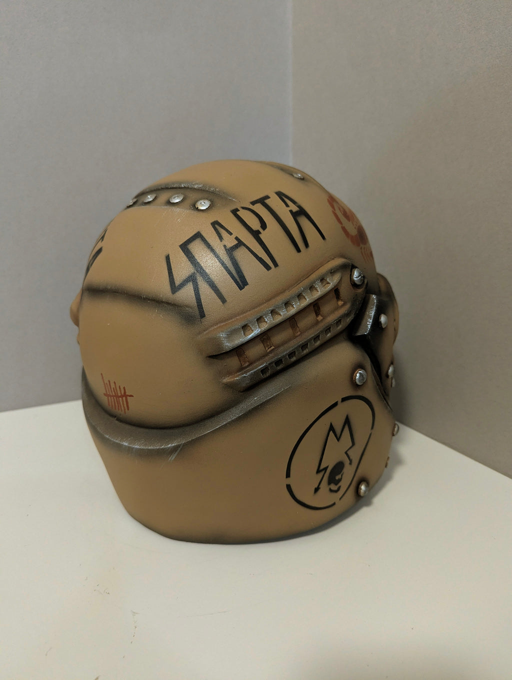 Metro 2033 Ranger Helmet — Desert Scorpion Edition, Handmade Post-Apocalyptic Cosplay Helmet