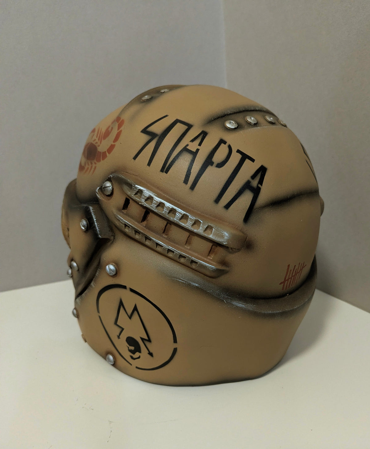 Metro 2033 Ranger Helmet — Desert Scorpion Edition, Handmade Post-Apocalyptic Cosplay Helmet